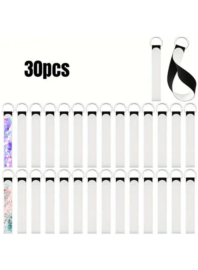 30 قطعة من أساور المفاتيح الفارغة للتصعيد، مواد لمشروع الحرف اليدوية DIY - Image 1